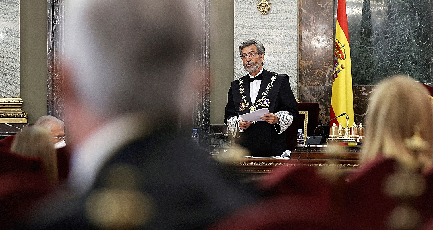 Carlos Lesmes, président de la CGPJ, à l'ouverture de l'A