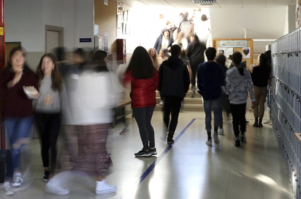 Étudiants d'un institut de La Coru