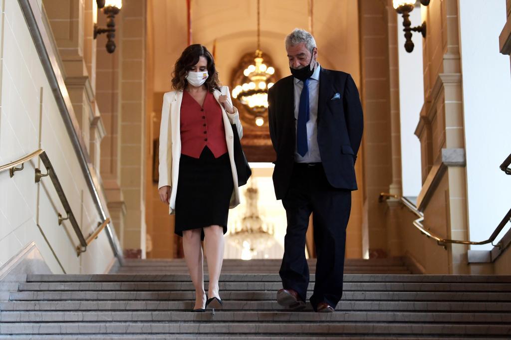 Isabel Díaz Ayuso et Miguel Ángel Rodríguez, en voyage aux États-Unis.
