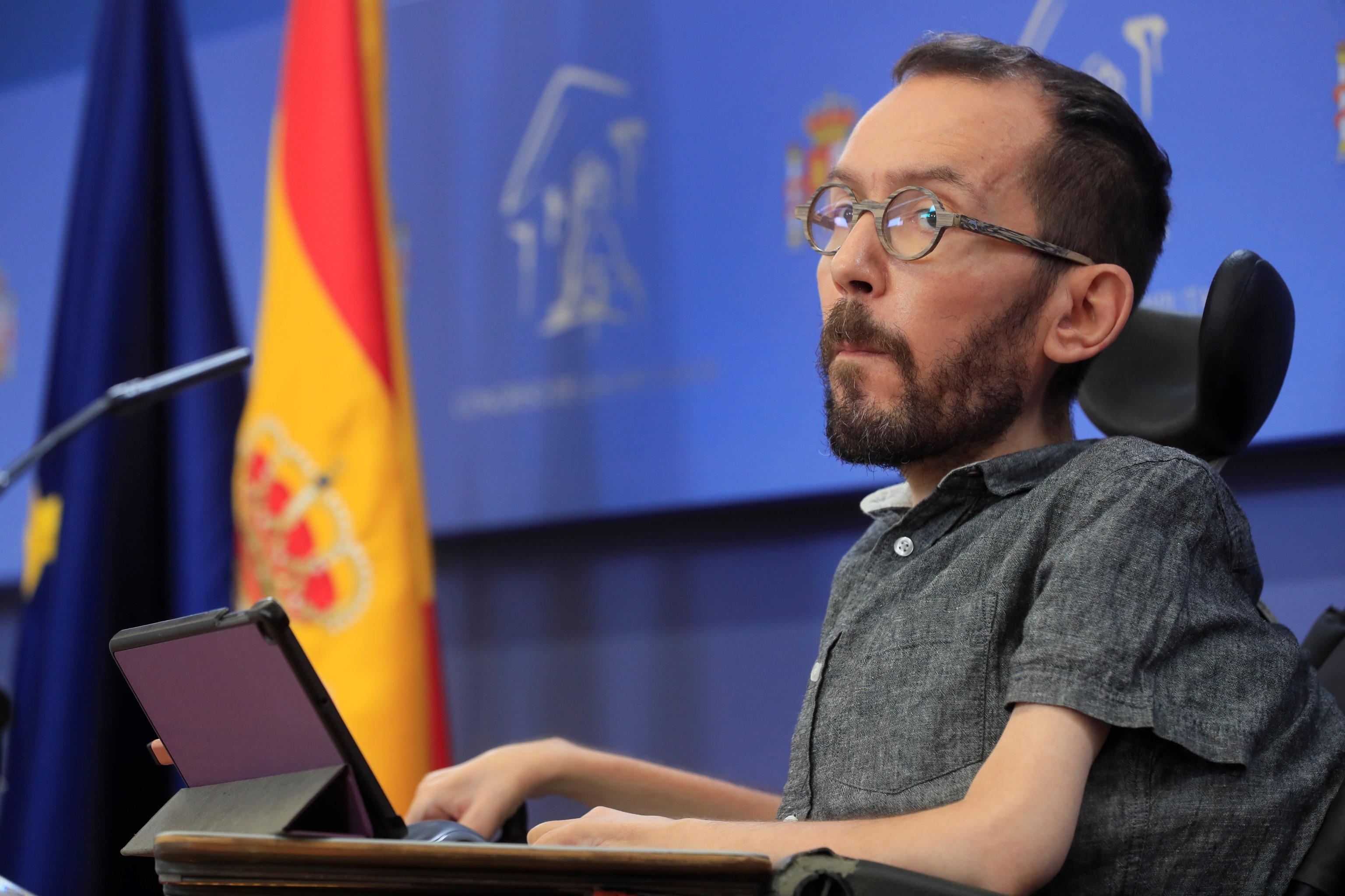 Le porte-parole de United We Can in Congress, Pablo Echenique.