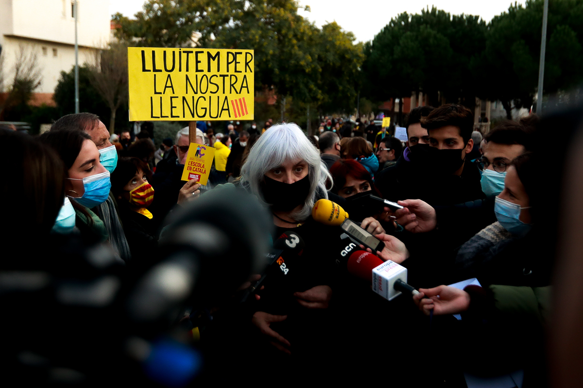 Dolors Sabater (CUP), ce vendredi, à Canet.