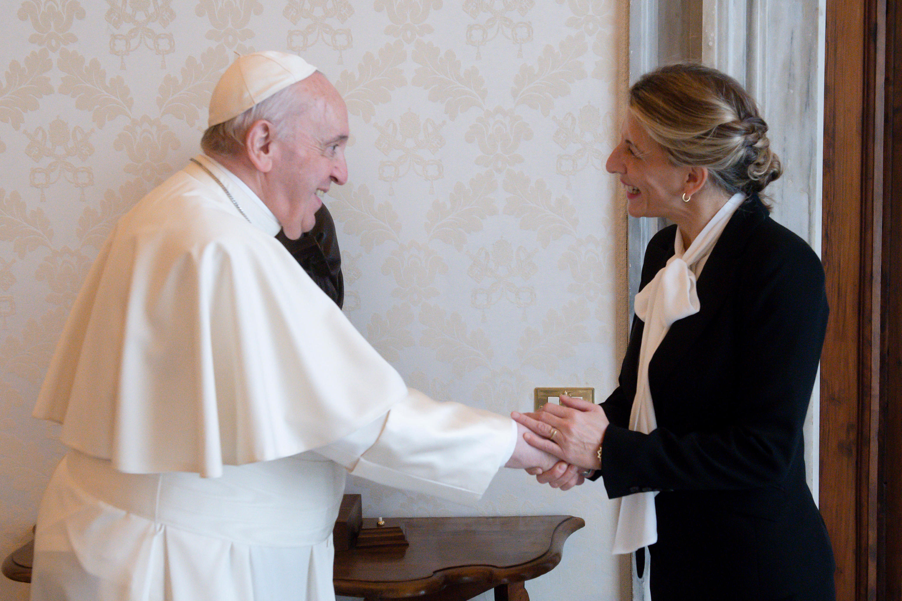 Le pape François et Yolanda D