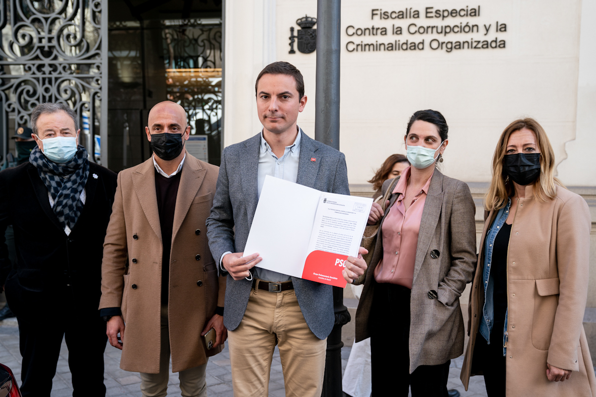 Le porte-parole du PSOE à Madrid, Juan Lobato, ce vendredi.