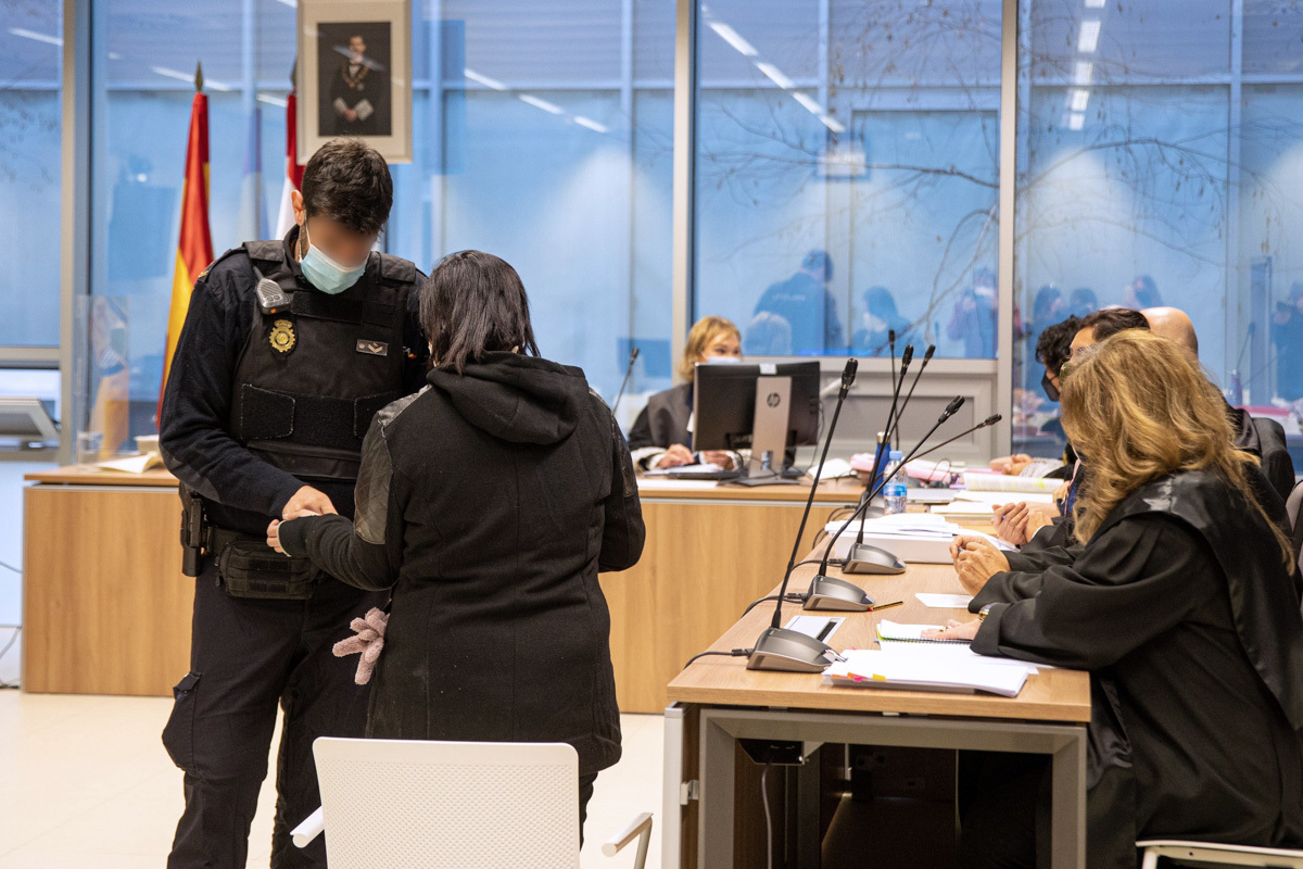 L'accusée, Adriana Ugueto, au procès.