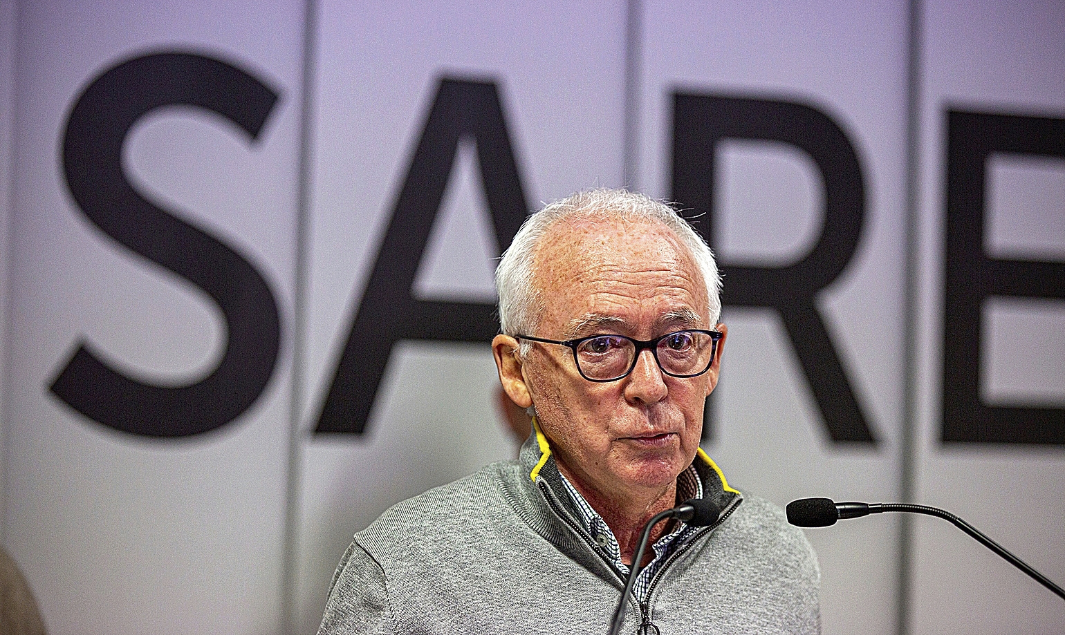 L'ancien conseiller du gouvernement basque et aujourd'hui porte-parole du réseau Sare de soutien aux prisonniers de l'ETA, Joseba Azkarraga.