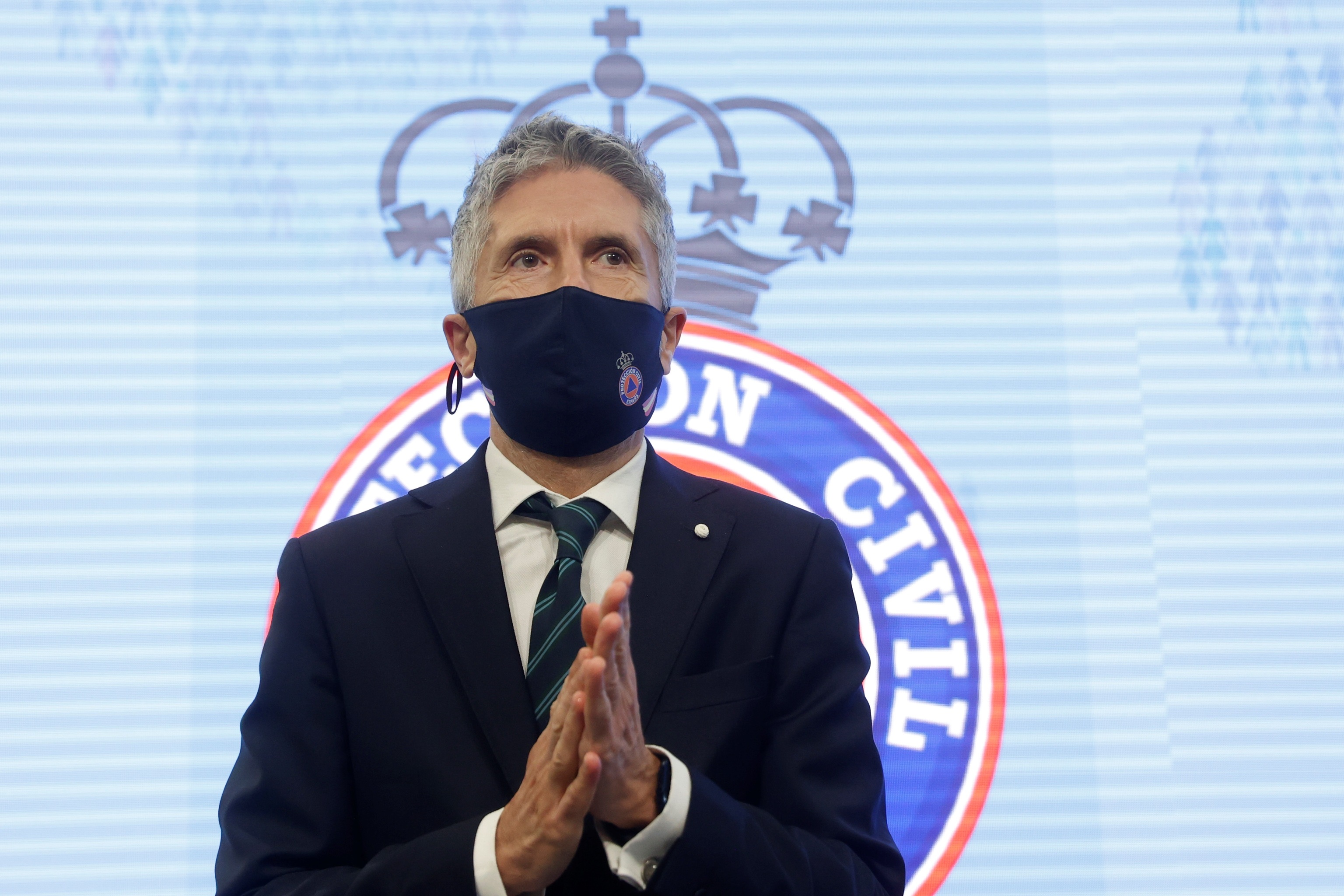 Fernando Grande-Marlaska, aujourd'hui à la remise des médailles de la protection