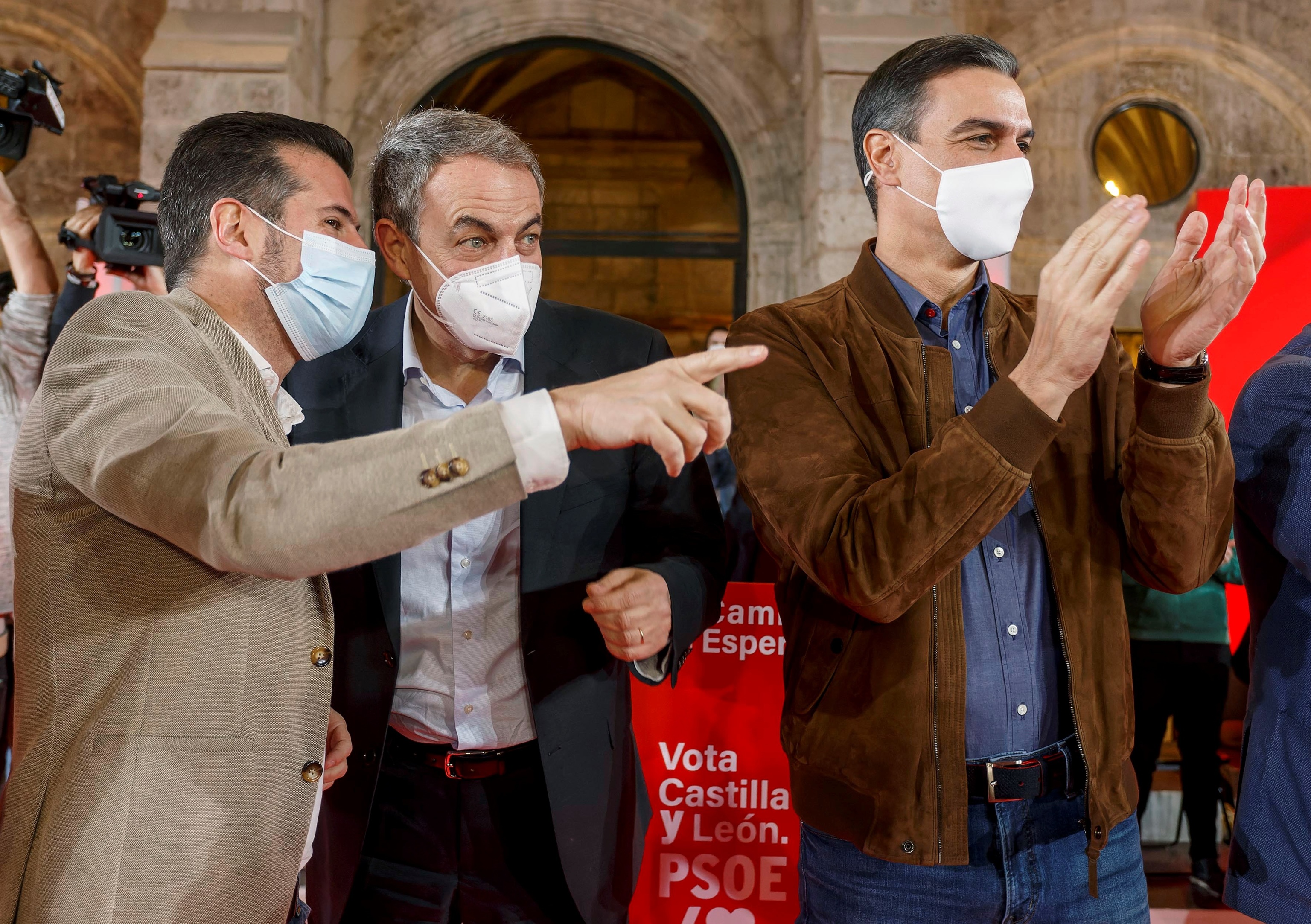 Tudanca, Zapatero et Pedro S.