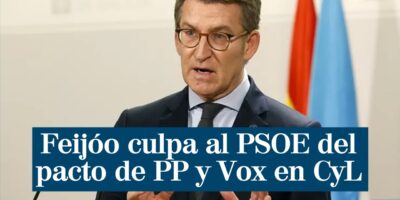 Feijo blâme le PSOE pour le pacte entre PP et Vox en Castilla y León : « Je n&rsquo;ai laissé aucune autre option »