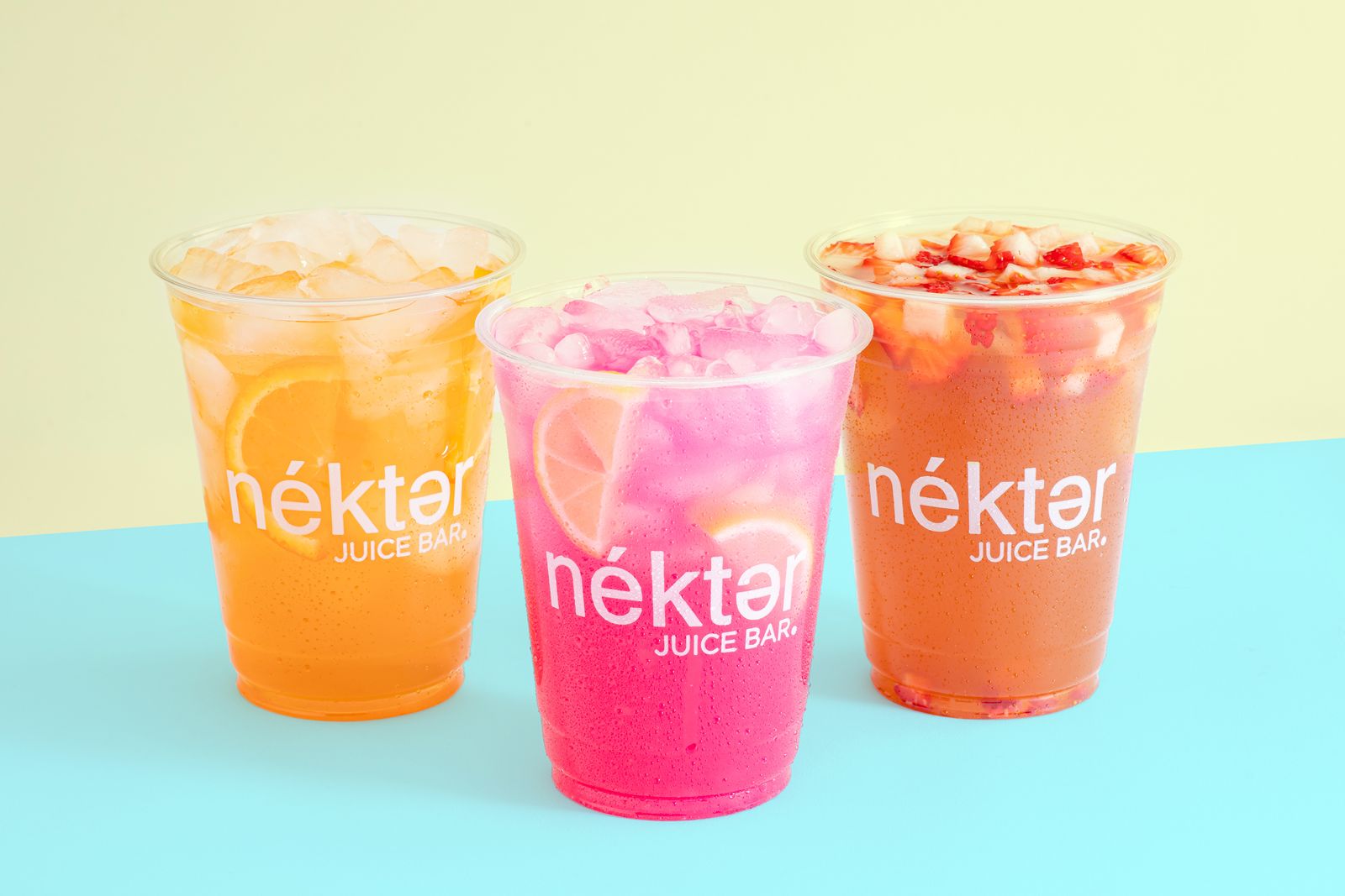 Nékter Freshers Le bar à jus Nékter démarre le printemps frais avec une version plus saine du PB&J et une nouvelle gamme de produits propres et rafraîchissants à faible teneur en calories "Nékter Freshers"