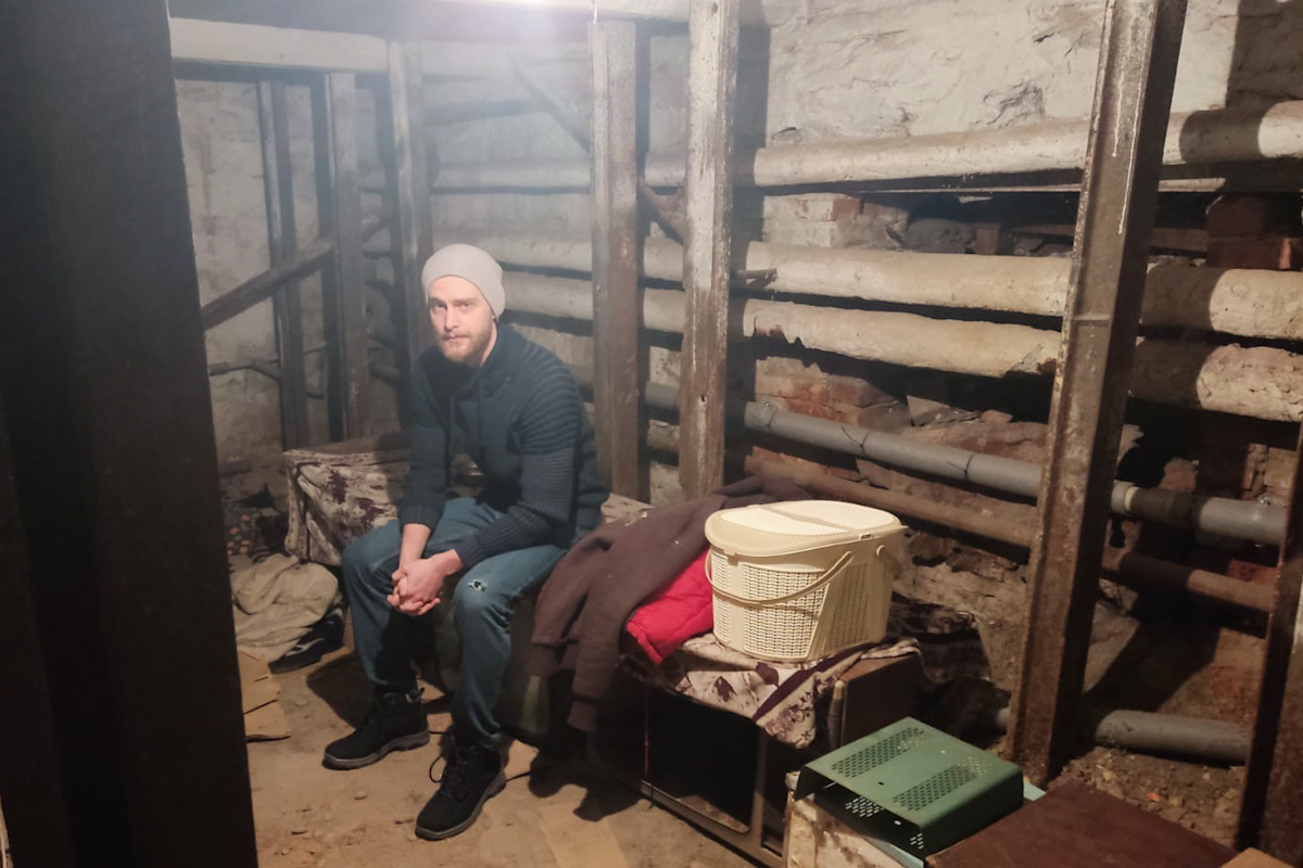 Rostislav Filippenko, hier dans son refuge de J