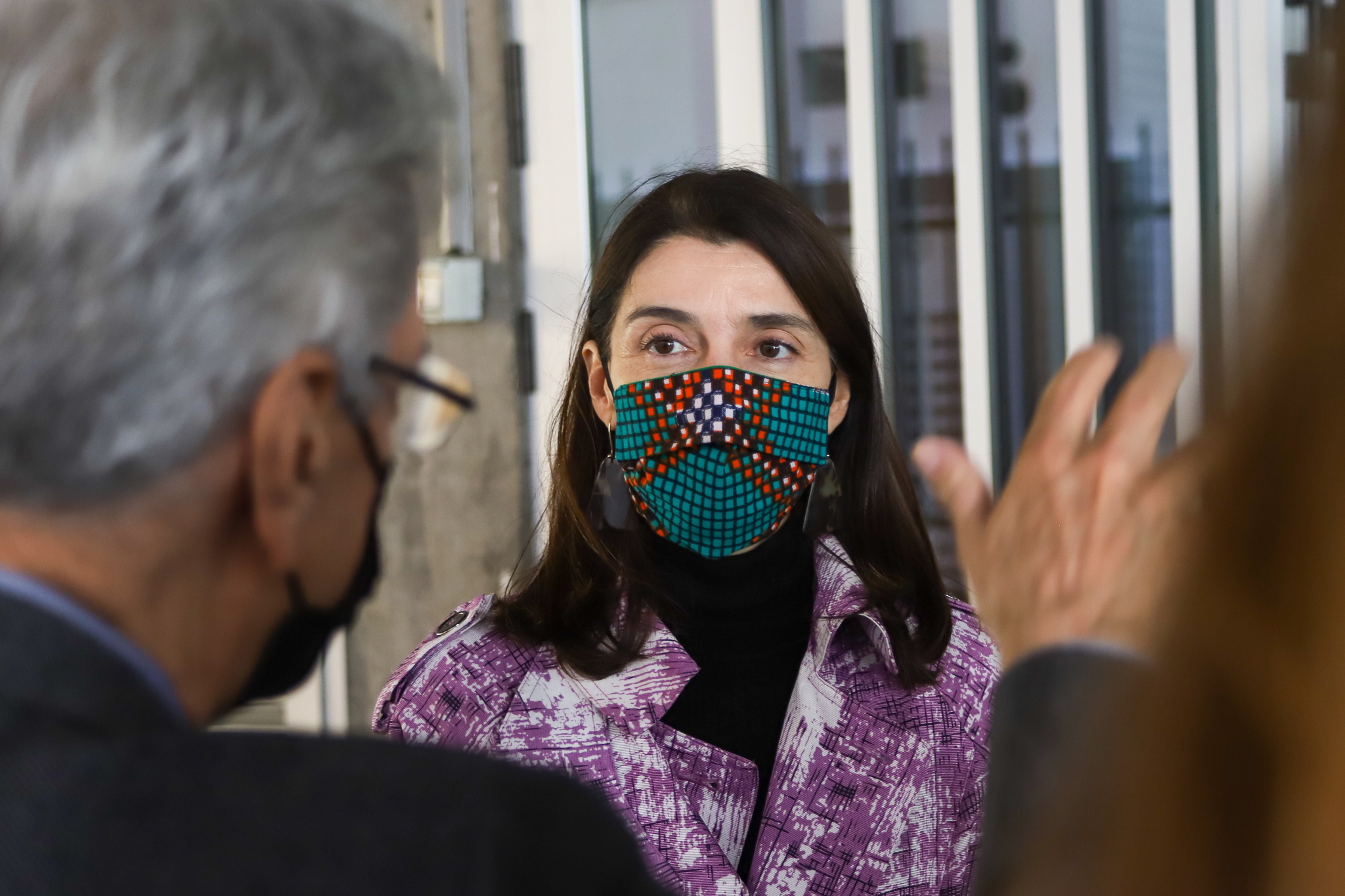 Pilar Llop, ministre de la Justice, lors d'une cérémonie à La Palma.