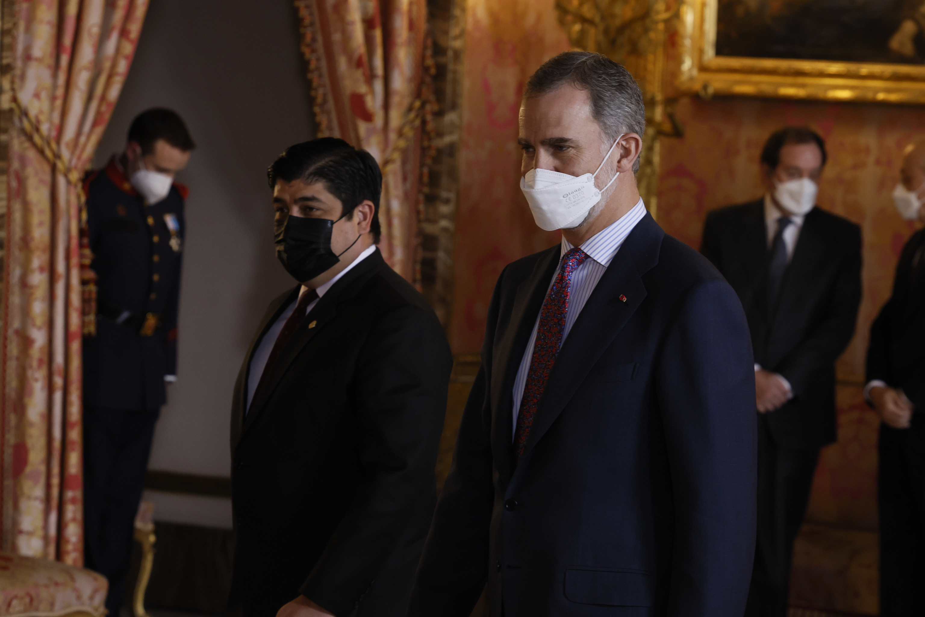 Don Felipe avec le président du Costa Rica