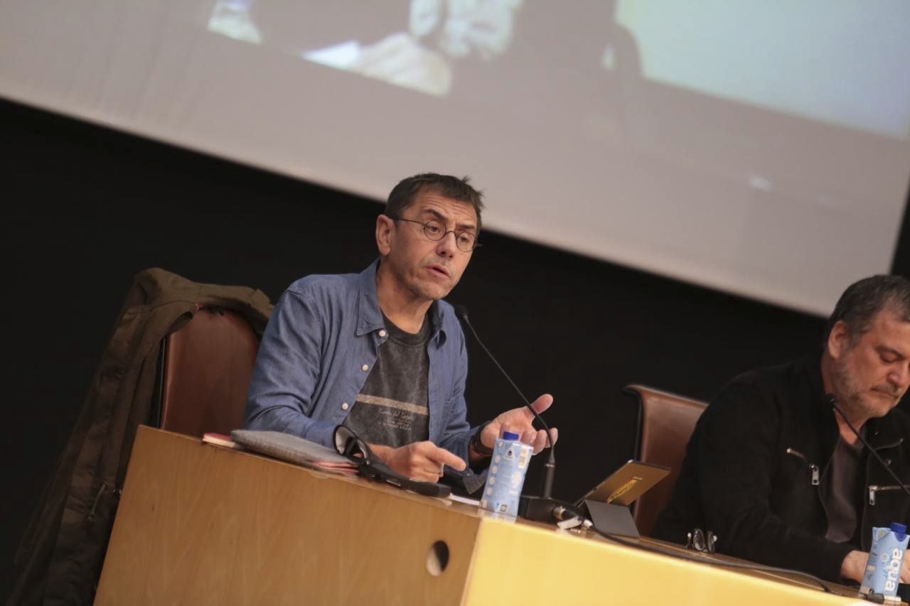 Juan Carlos Monedero, lors d'une conférence en octobre 2021.