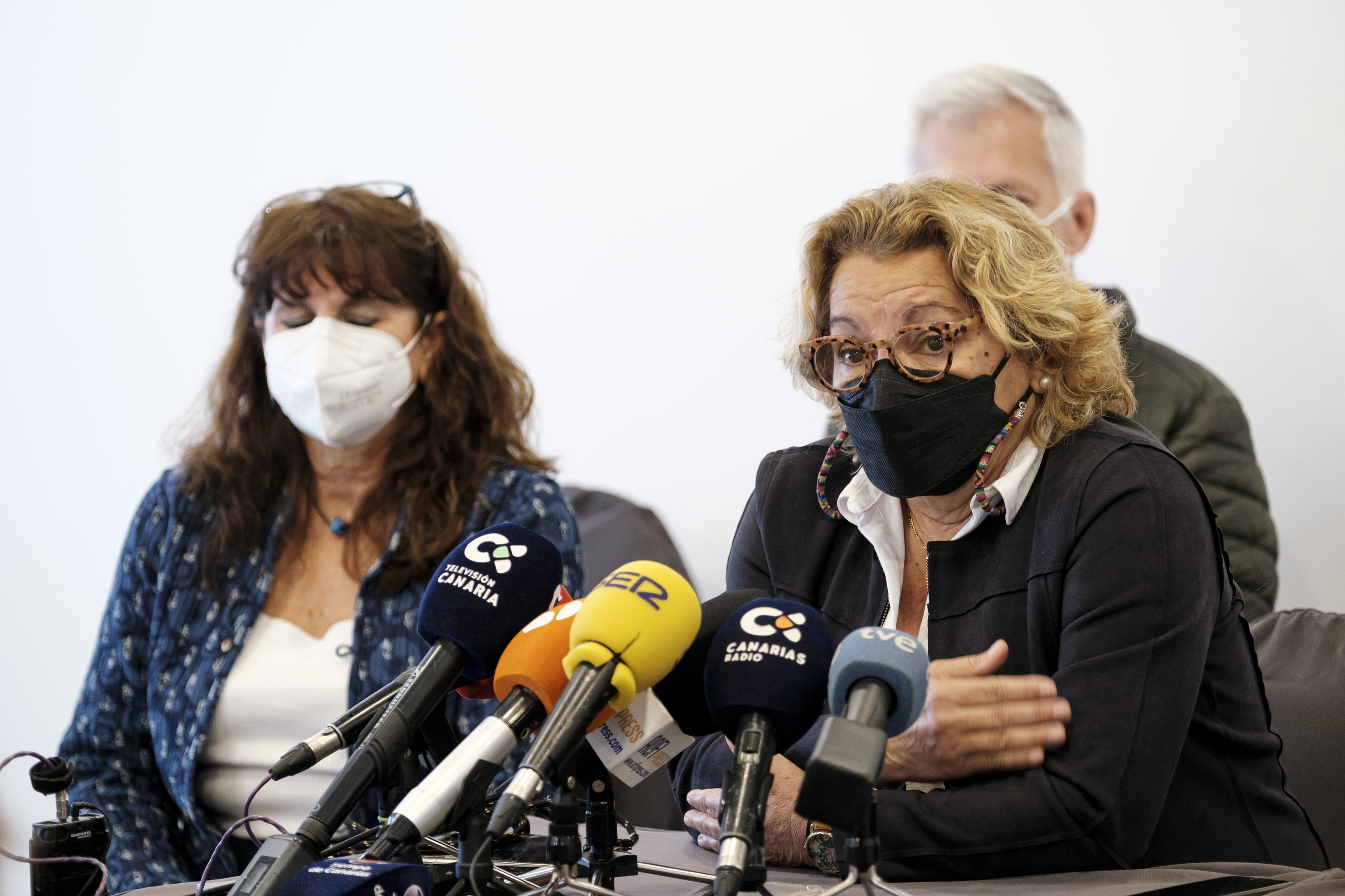La députée canarienne Meri Pita, ce lundi à Las Palmas de Gran Canaria.