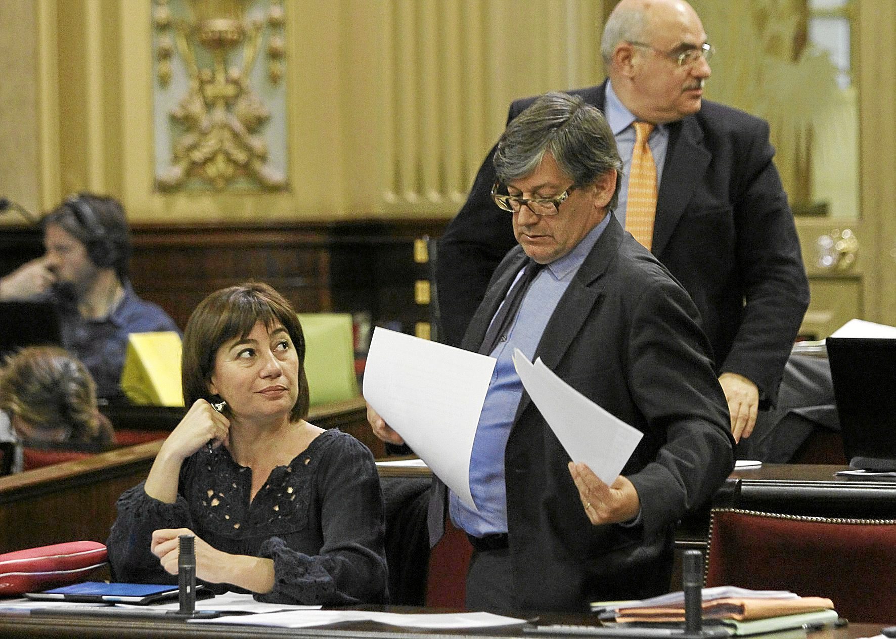 Francina Armengol et l'actuel président du Parlement des Baléares, Vicen