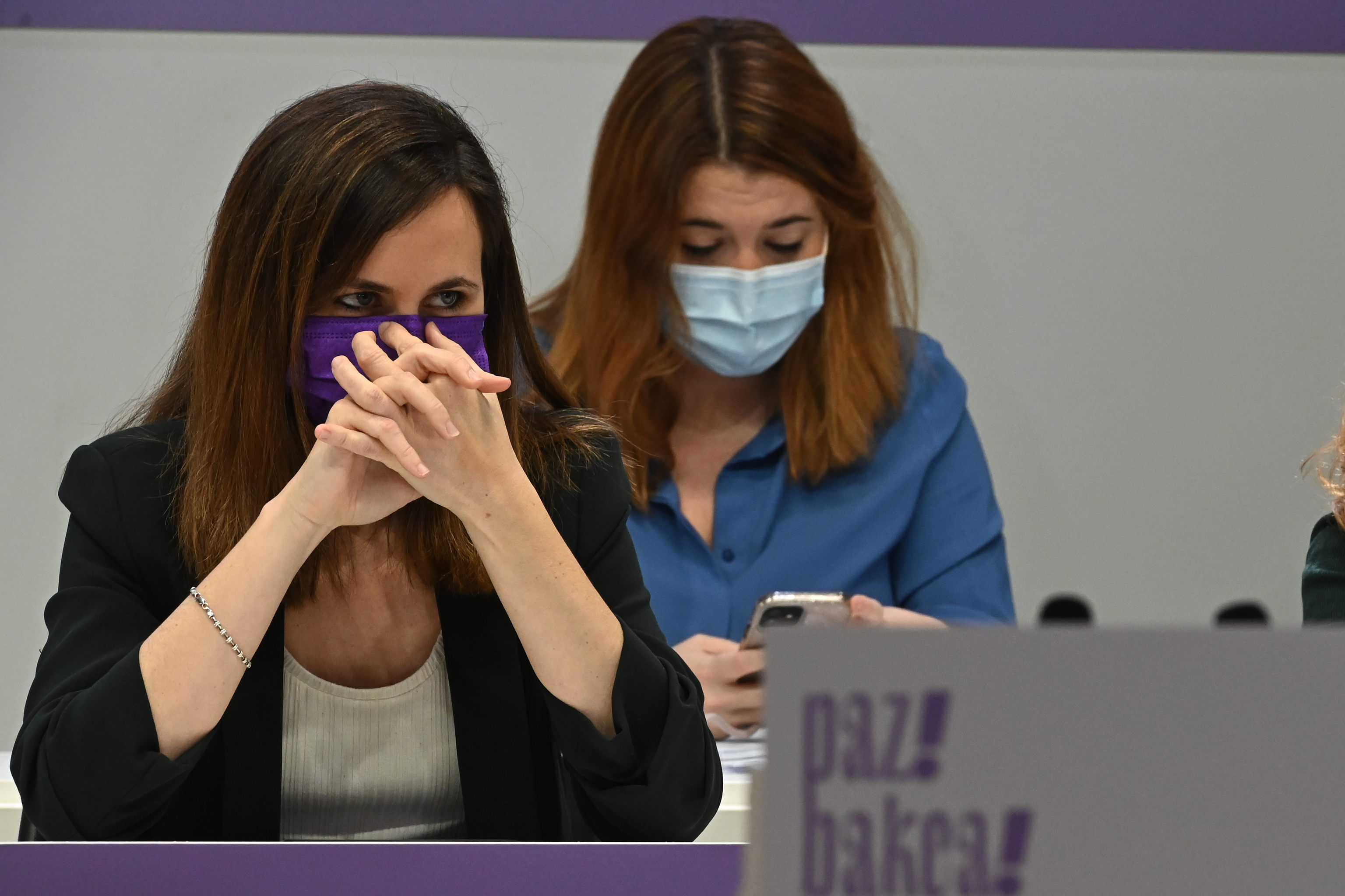 Ministre Ione Belarra, dans un acte de Podemos dernier d