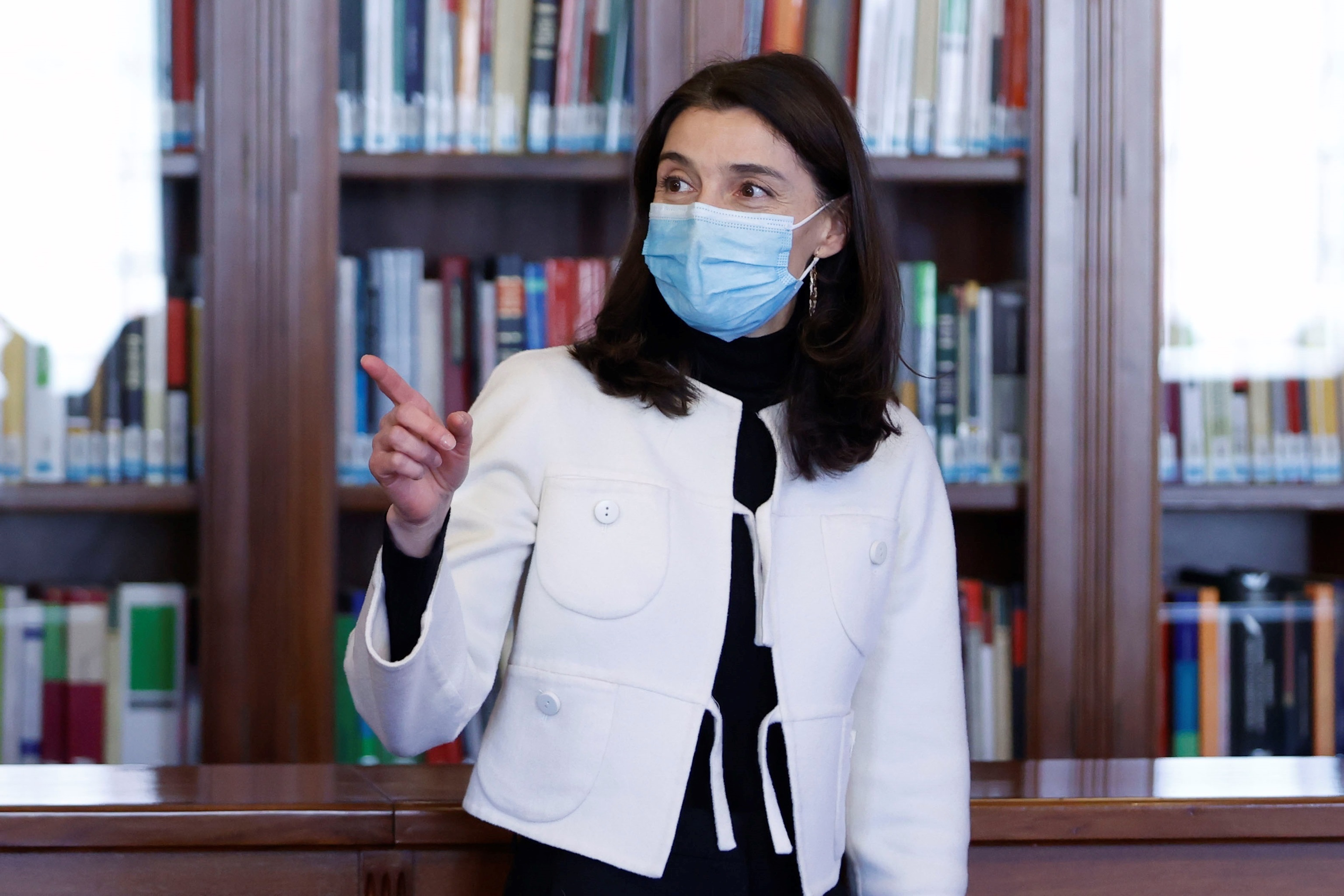 La ministre de la Justice, Pilar Llop, lors d'une récente visite à la Cour suprême.