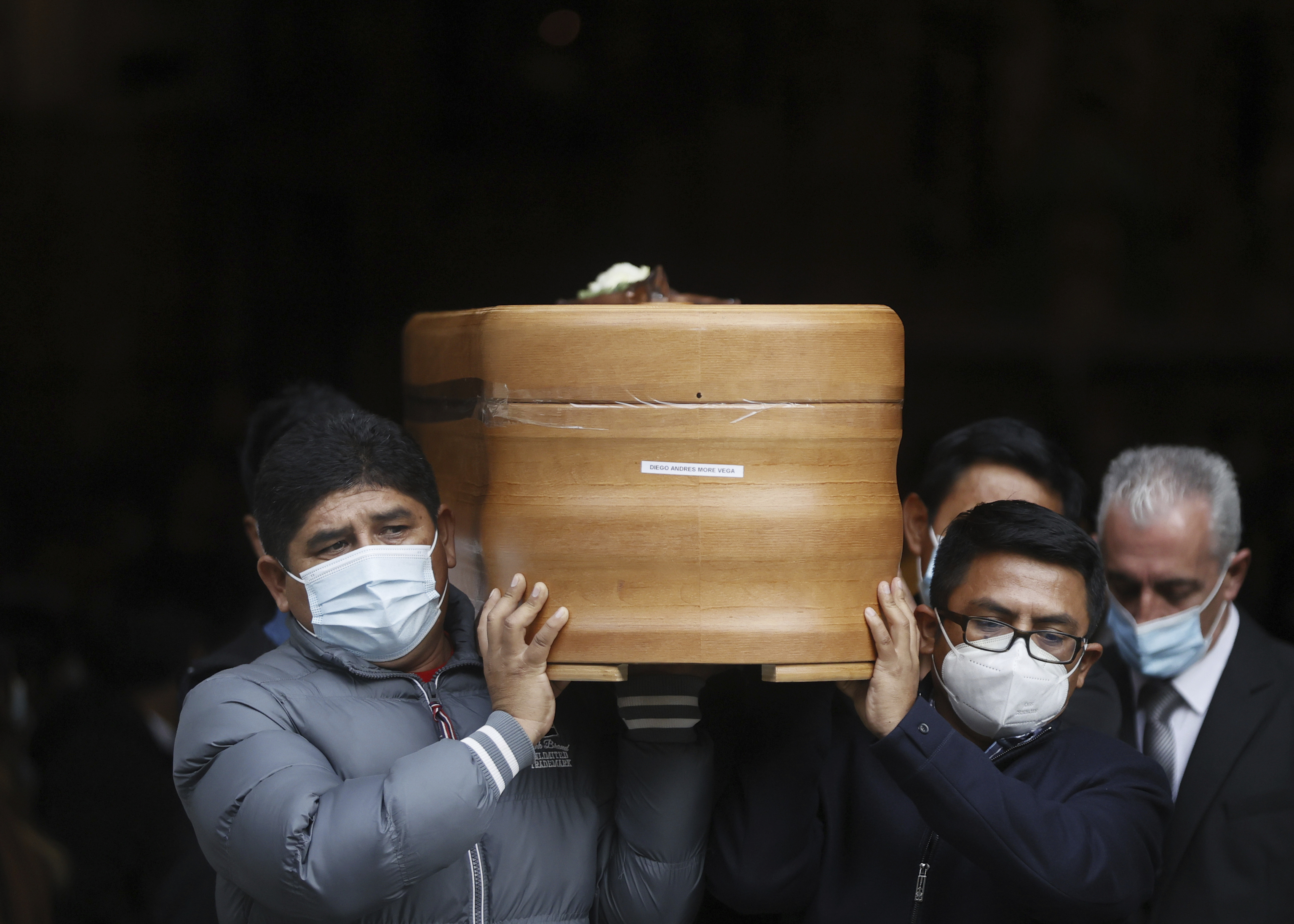 Funérailles de deux des marins morts dans le naufrage de la Villa de Pitanxo