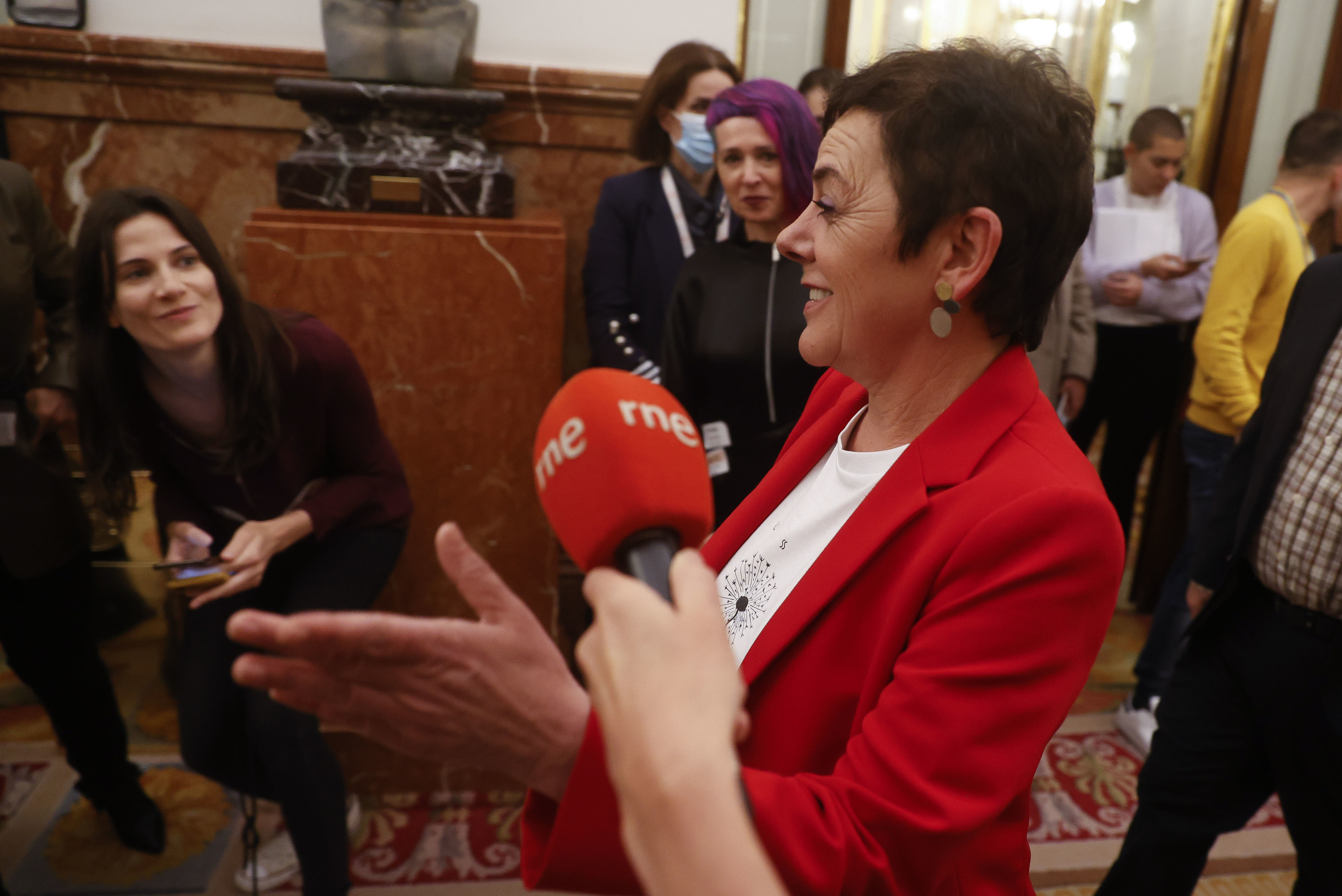 La porte-parole d'EH Bildu, Mertxe Aizpurua, au Congrès.