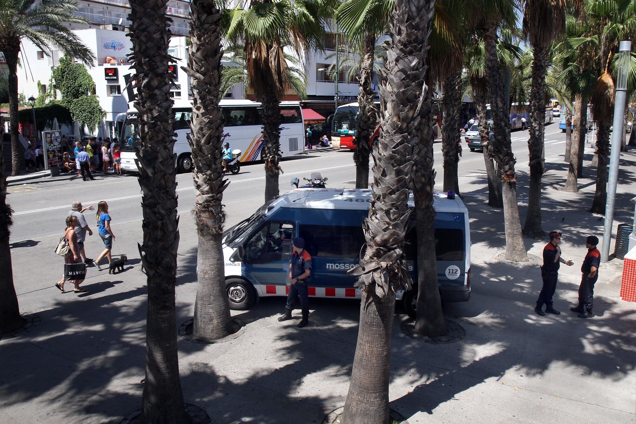 Mossos à Lloret dans une image d'archive