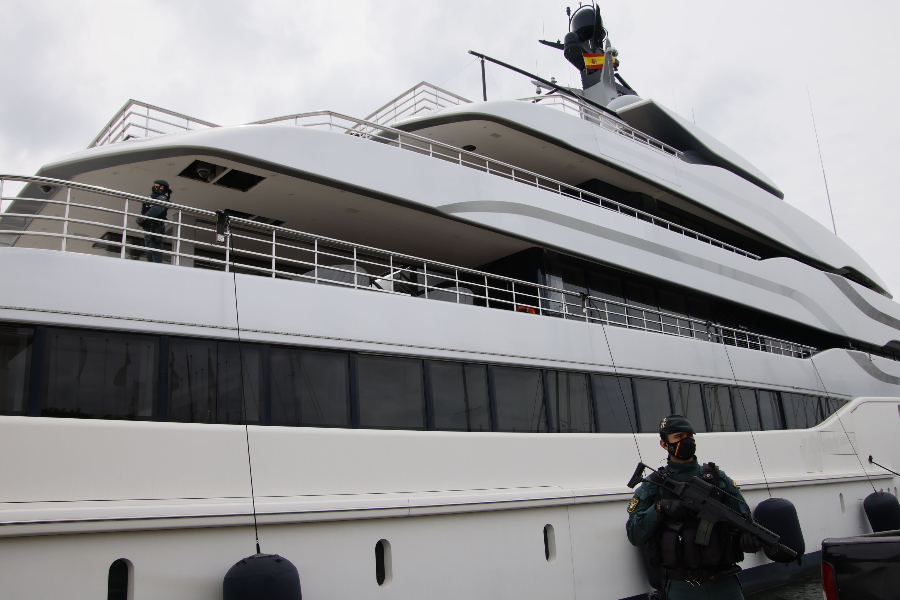 Yacht d'un oligarque russe, amarré à Palma de Majorque.