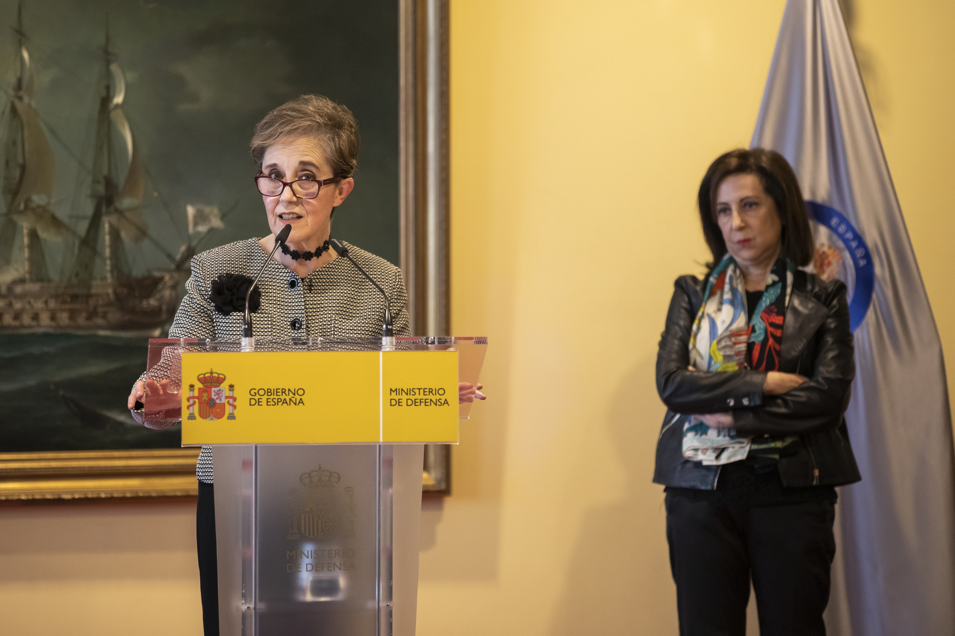 Paz Esteban, lors de son investiture