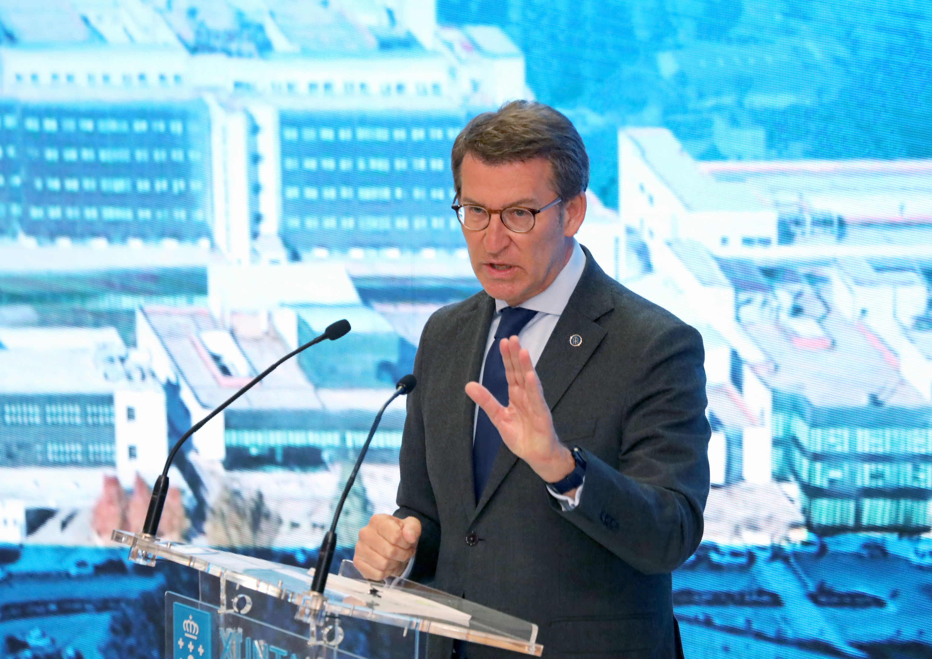 Le président du PP, Alberto N.