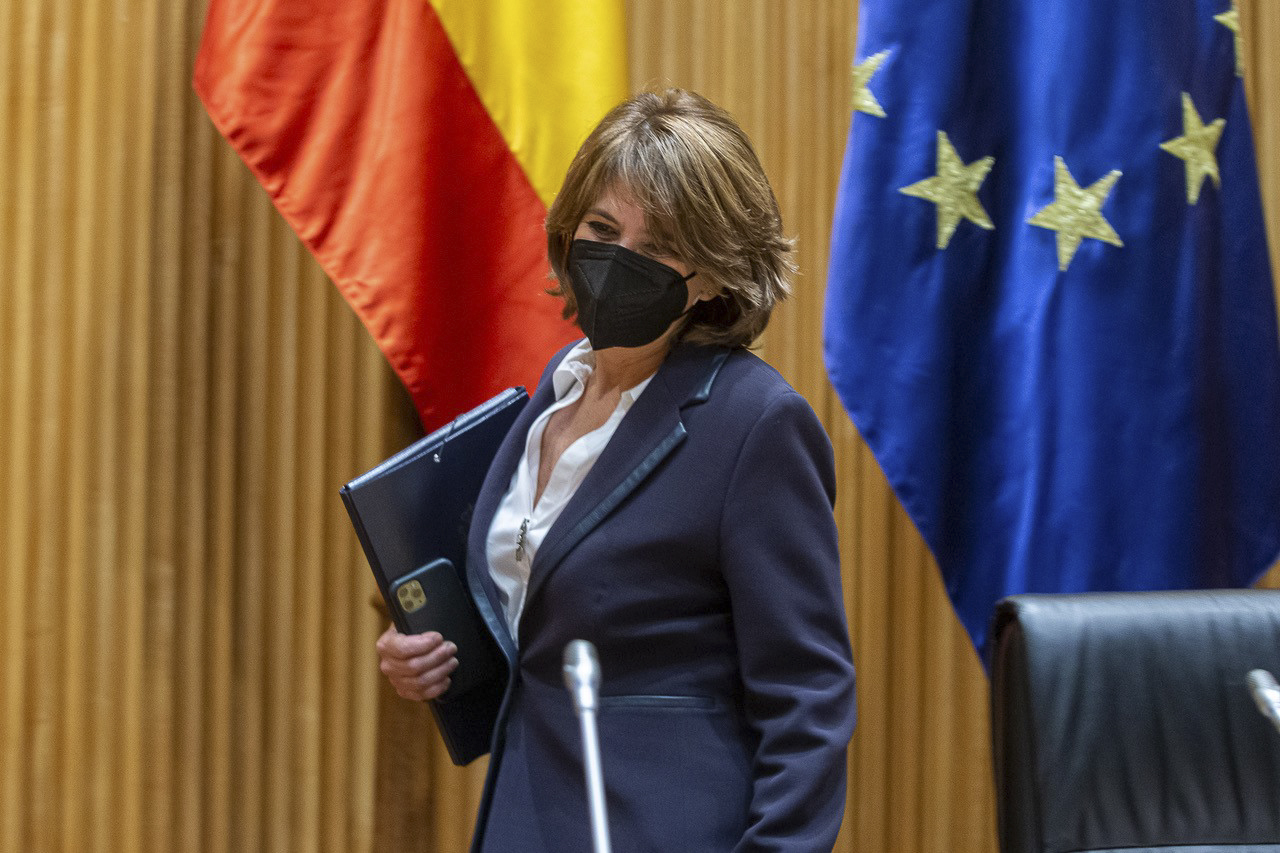 Dolores Delgado, lors d'une apparition au Congrès.