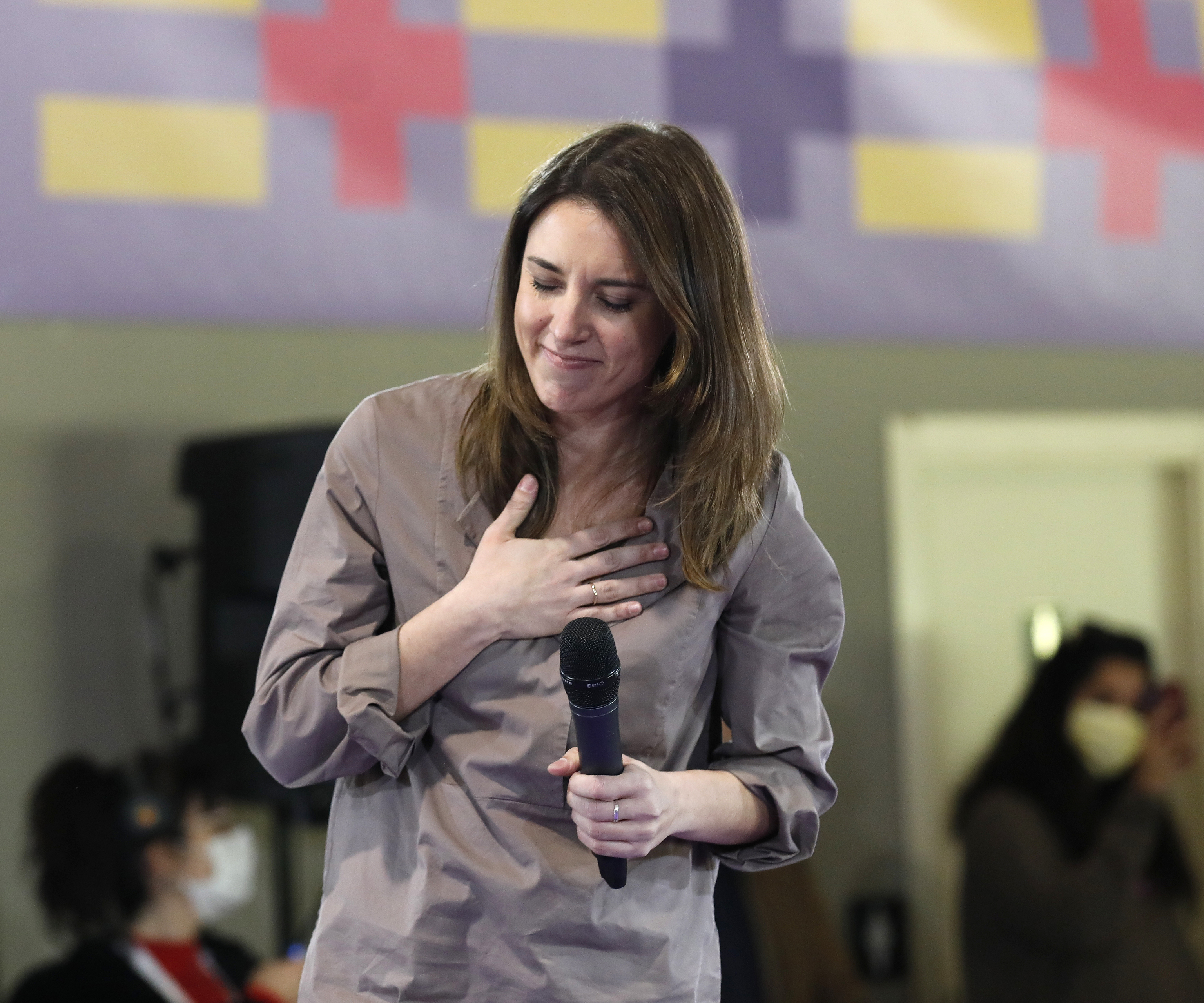 Irene Montero, lors d'un événement qui s'est récemment tenu à Madrid.