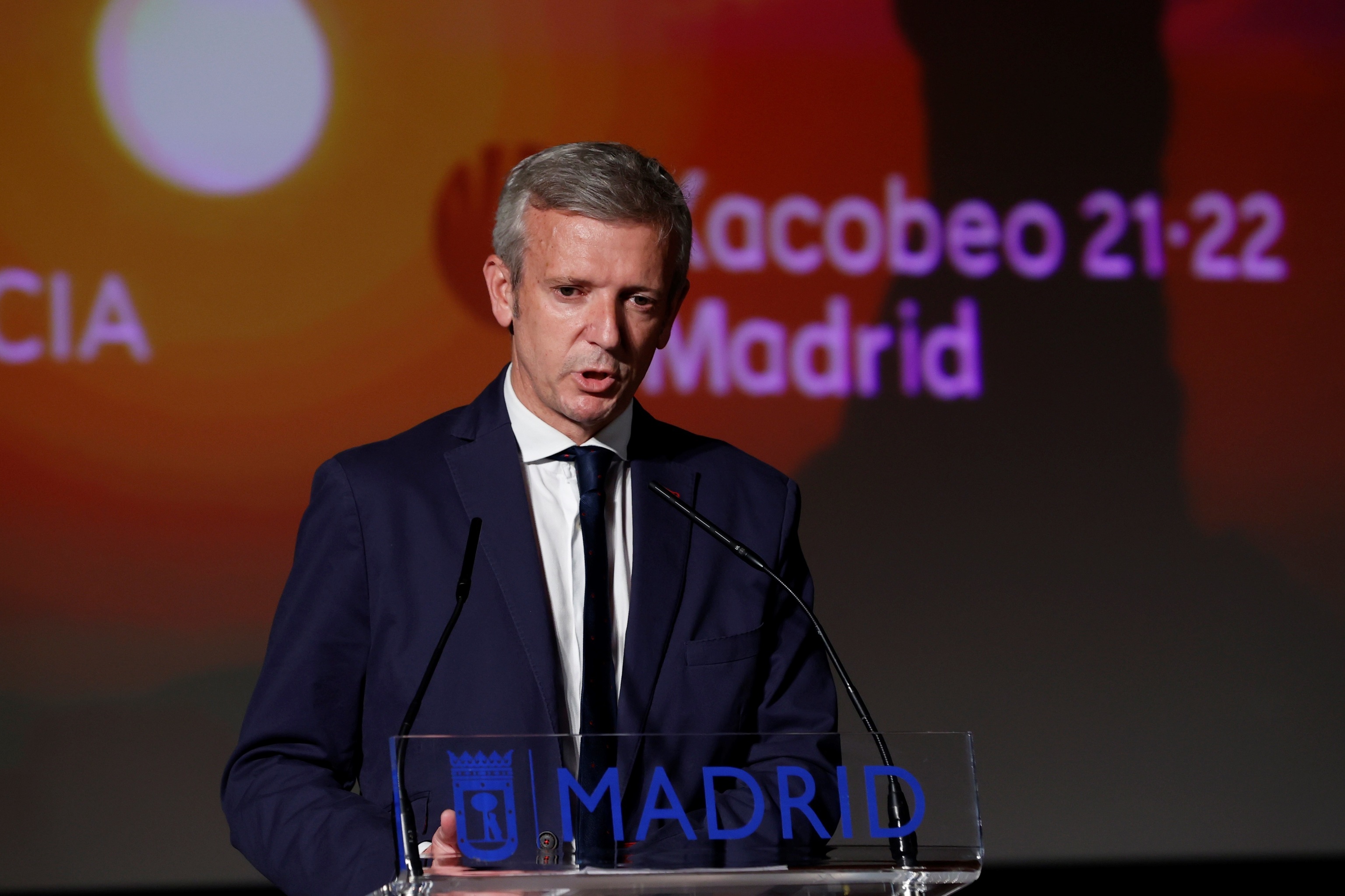 Alfonso Rueda, en juin dernier, lors de la cérémonie de présentation