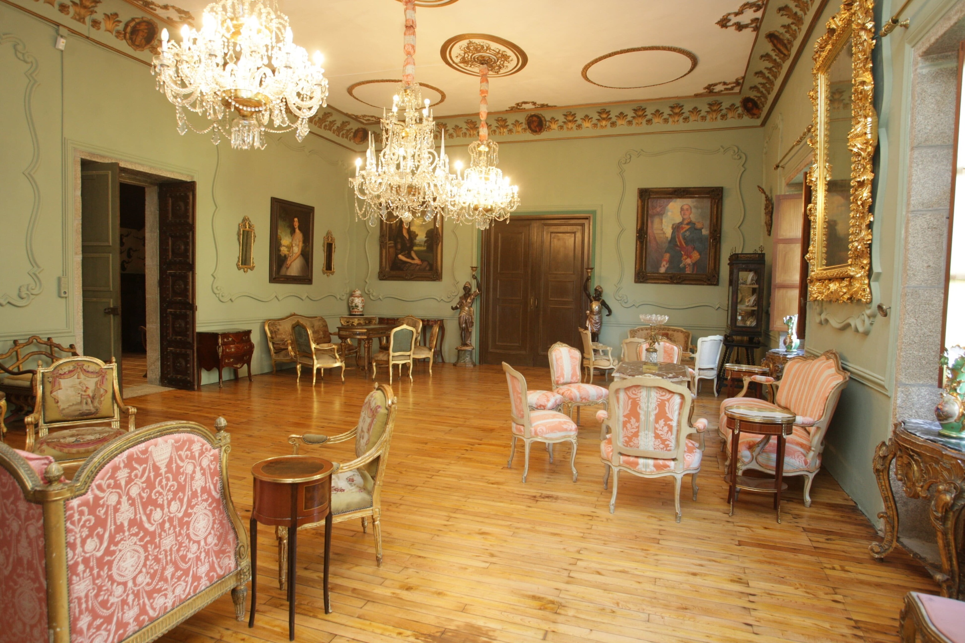 Une des salles du Pazo de Meir