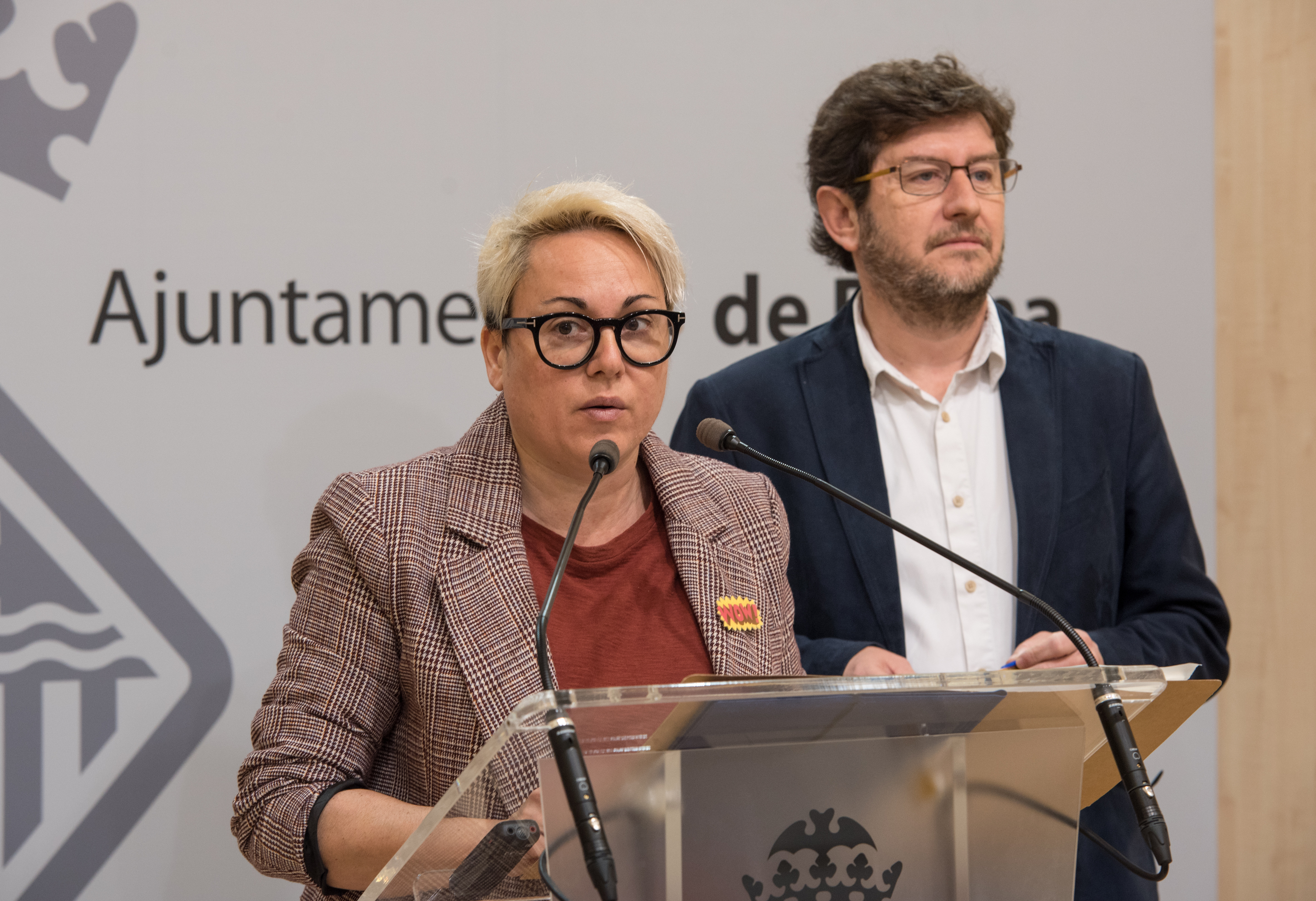 Sonia Vivas, dans un acte du conseil municipal du gouvernement duquel elle a été expulsée.