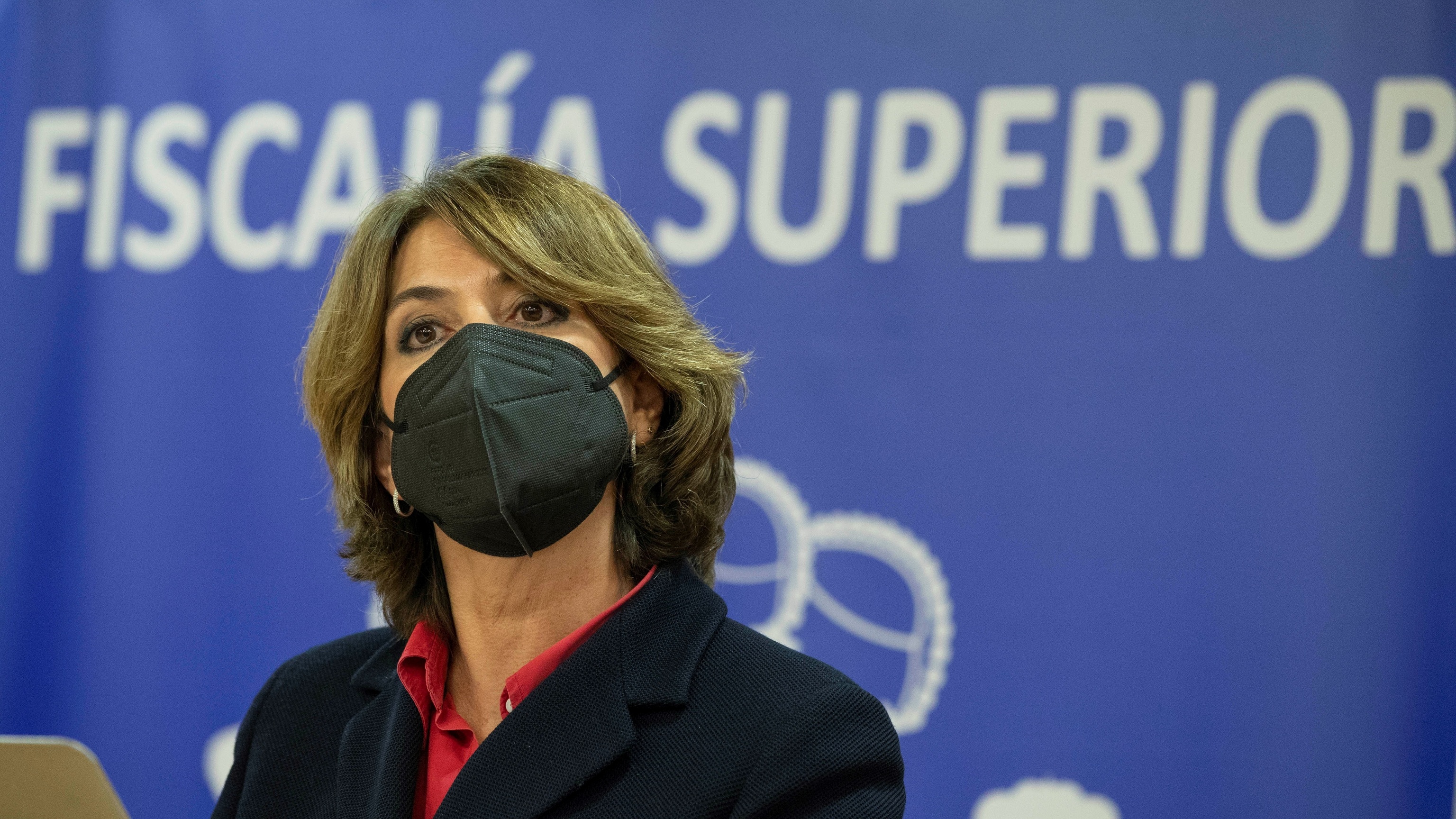 Dolores Delgado, lors d'un acte à la Cité de la Justice de Murcie, en janvier.