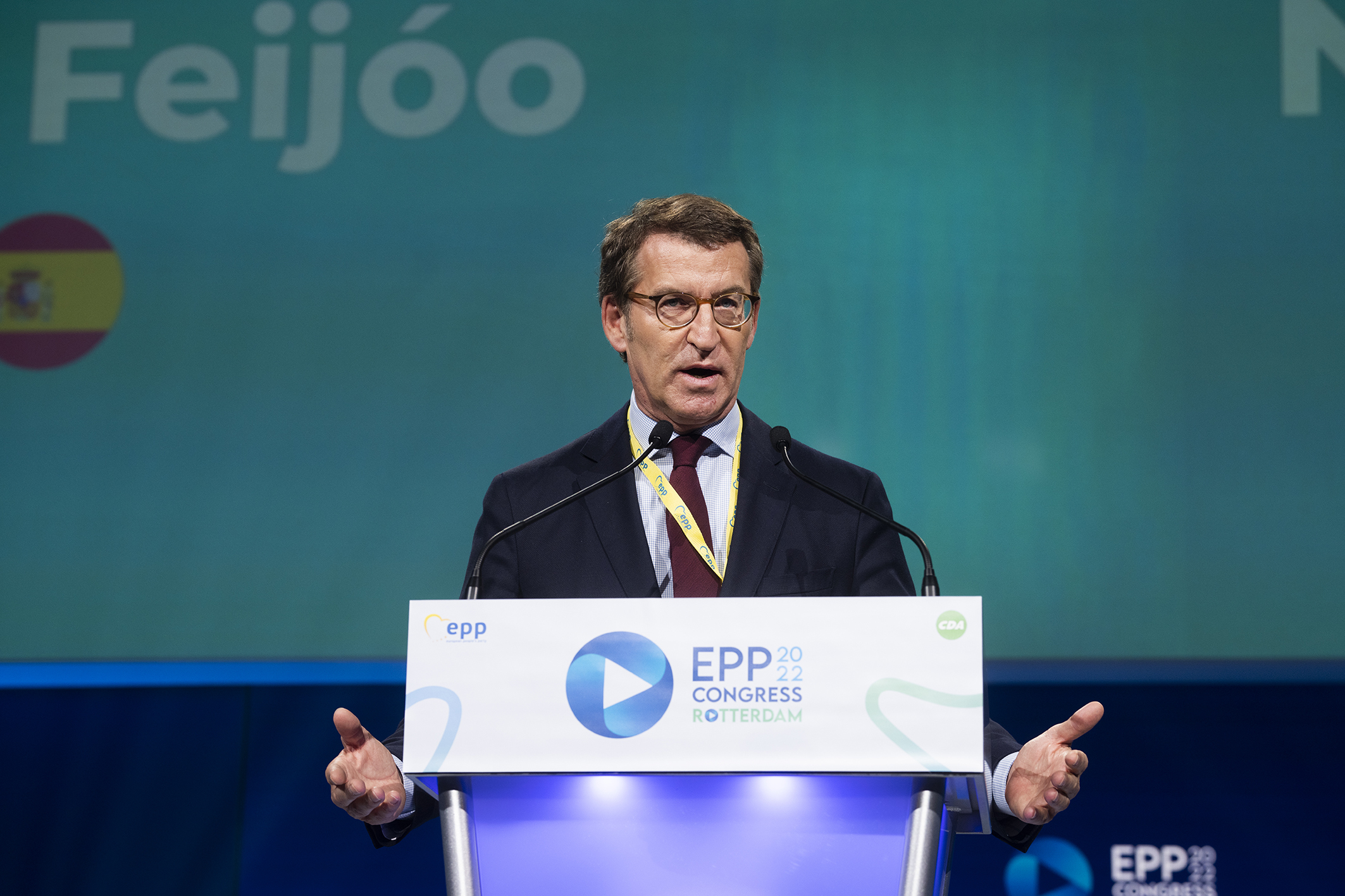 Le président du Parti populaire, Alberto N.