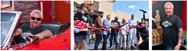 Guy Fieri et FACE Amusement Group ont organisé une cérémonie d'inauguration officielle au centre-ville de Flavortown à Pigeon Forge, Tennessee