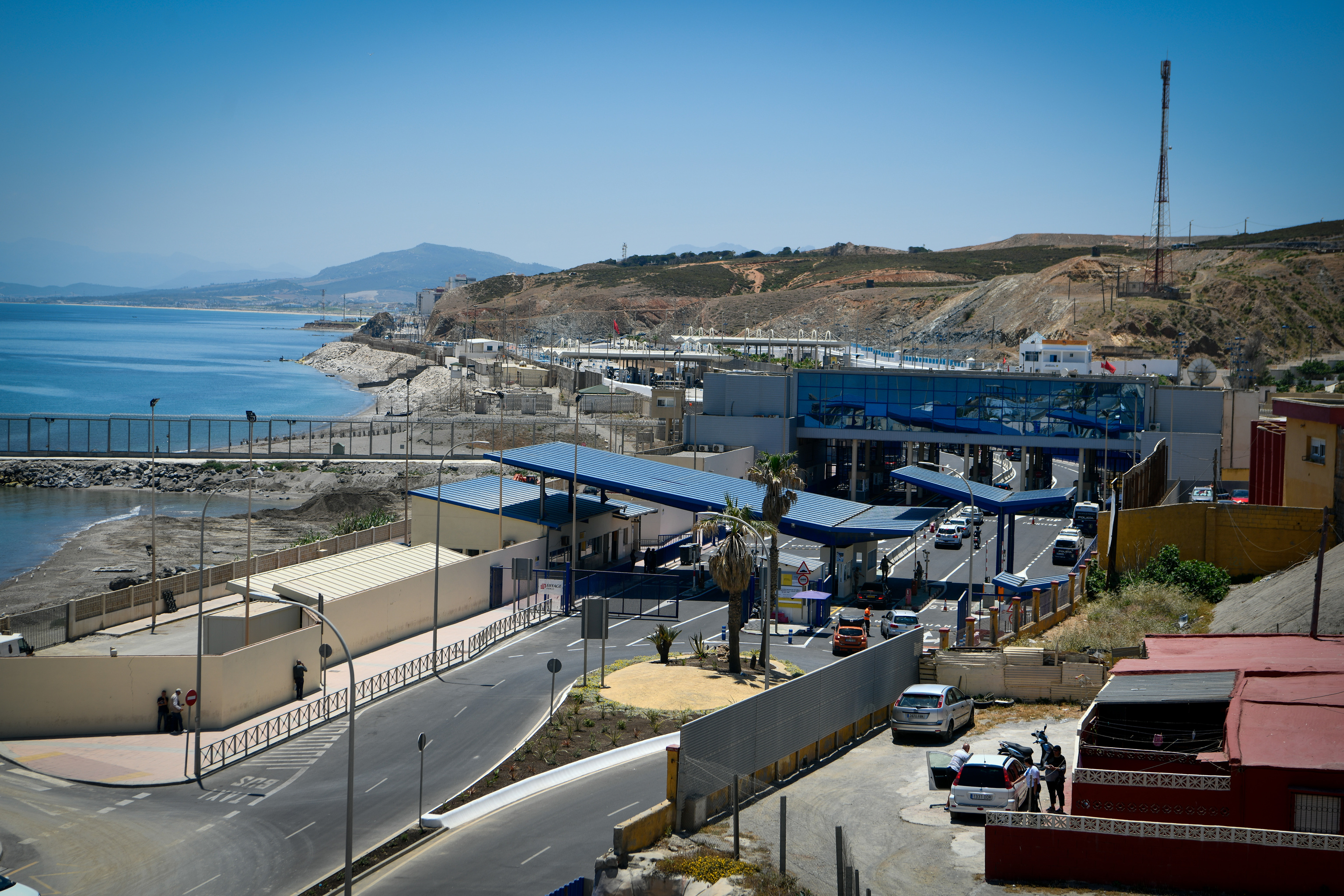 La frontière de Tarajal.