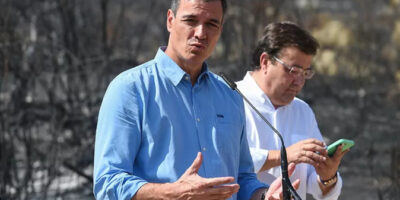 Les agriculteurs de Monfragüe reçoivent Sánchez et Vara avec des critiques : « Au moment de l&rsquo;incendie, vous auriez dû être là »