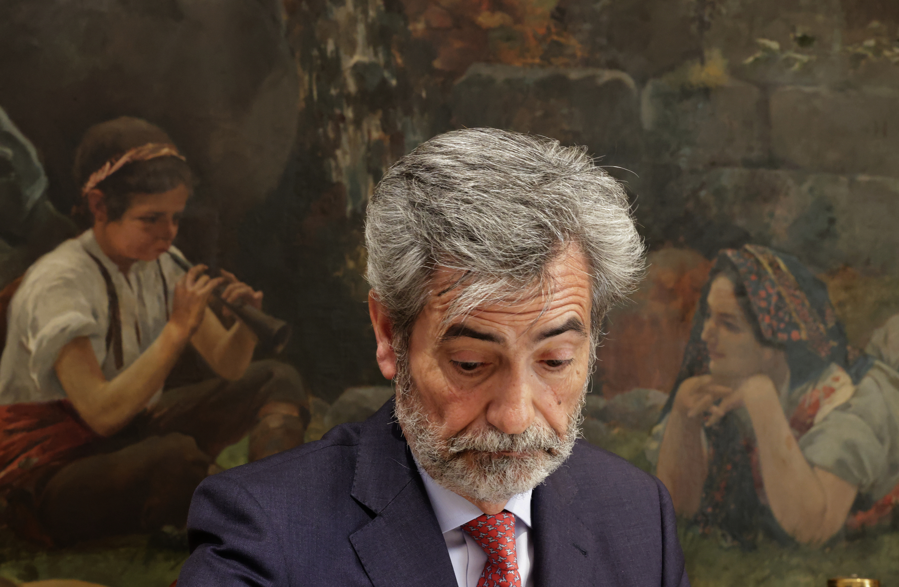 Le président du Conseil général du pouvoir judiciaire, Carlos Lesmes, lors de l'inauguration