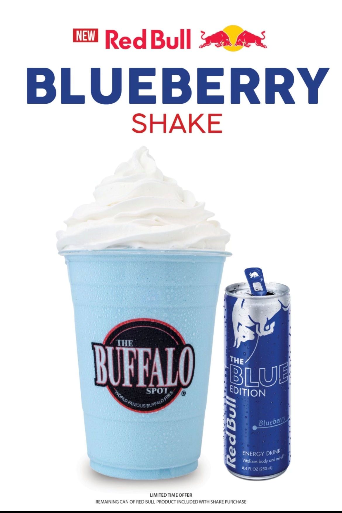 Encinal Brands lance un nouveau Blueberry Red Bull Shake dans tous les emplacements Buffalo Spot