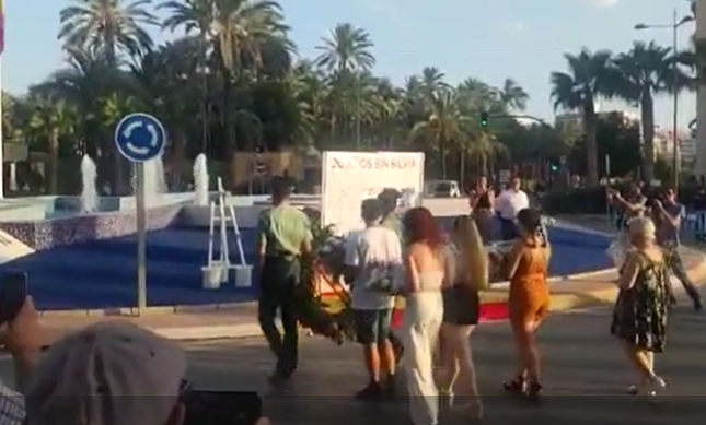 Hommage à Silvia à Santa Pola, le 4 août.