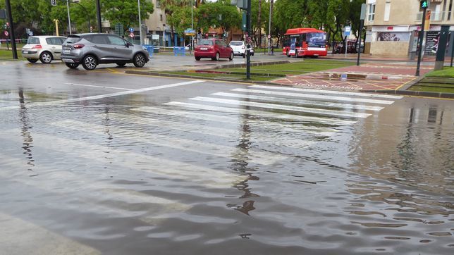 Une rue touchée par la pluie (archive).
