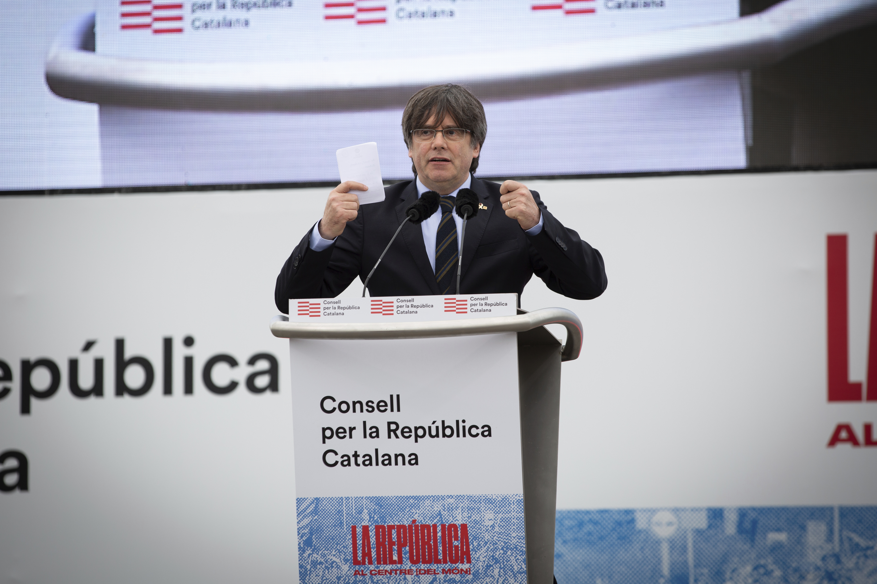 Carles Puigdemont intervient à Perpi