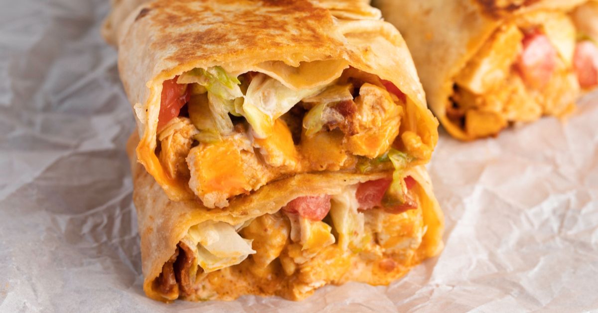 Wraps de poulet Buffalo