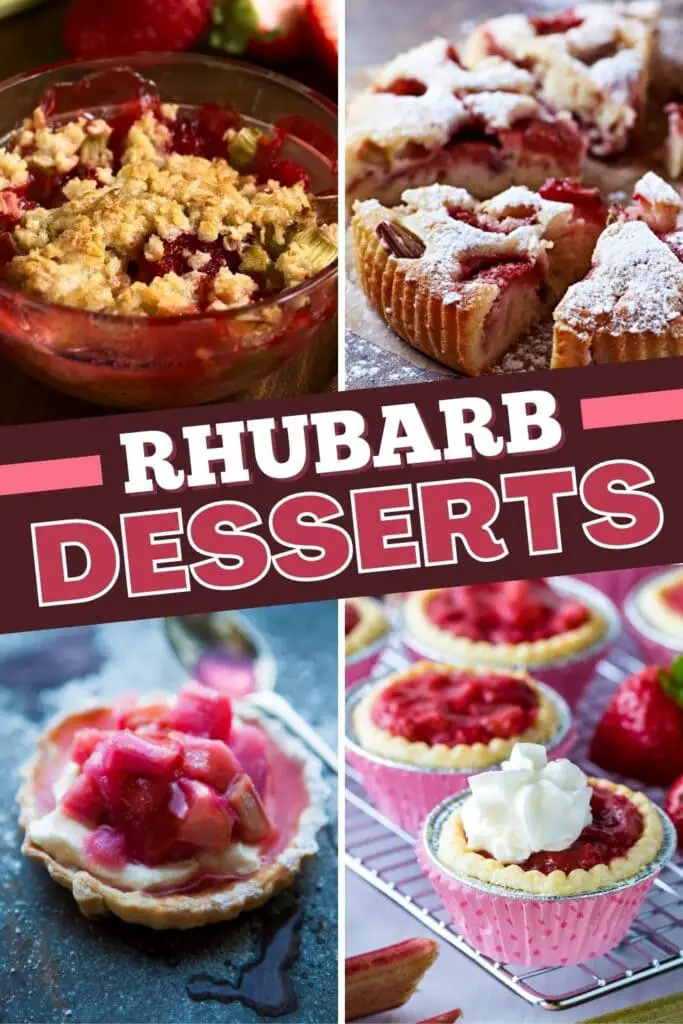 Desserts à la rhubarbe