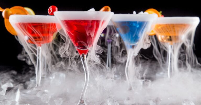 20 meilleures boissons et cocktails à base de glace carbonique