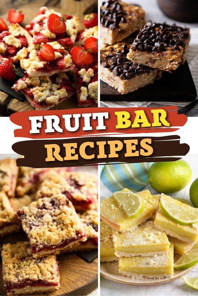 Recettes de barres de fruits