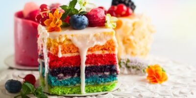 25 desserts arc-en-ciel colorés et amusants