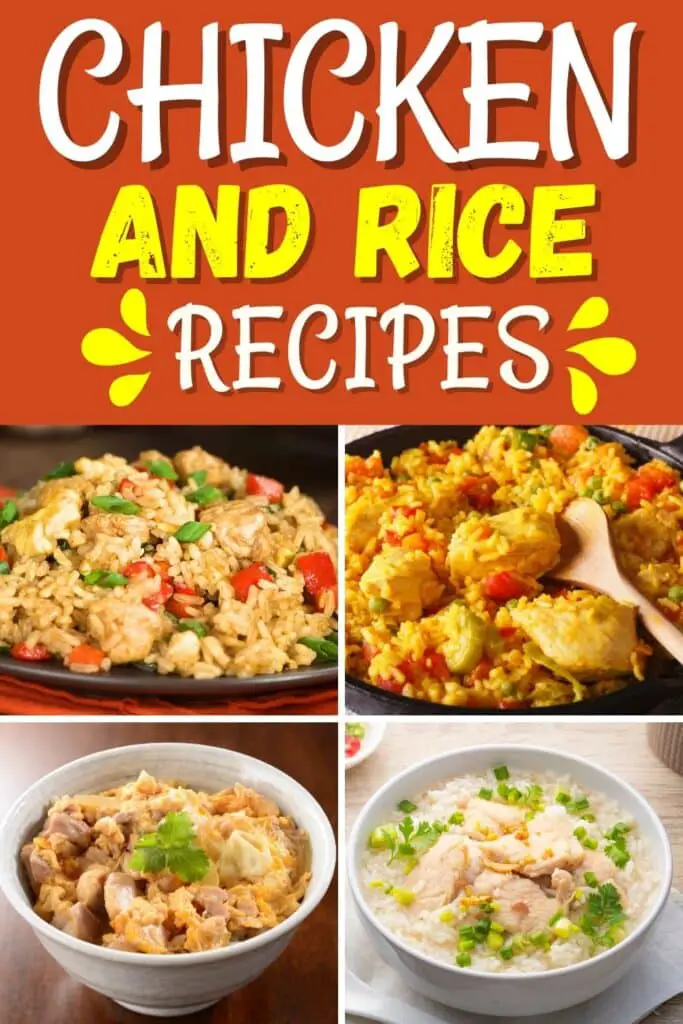 Recettes de poulet et de riz