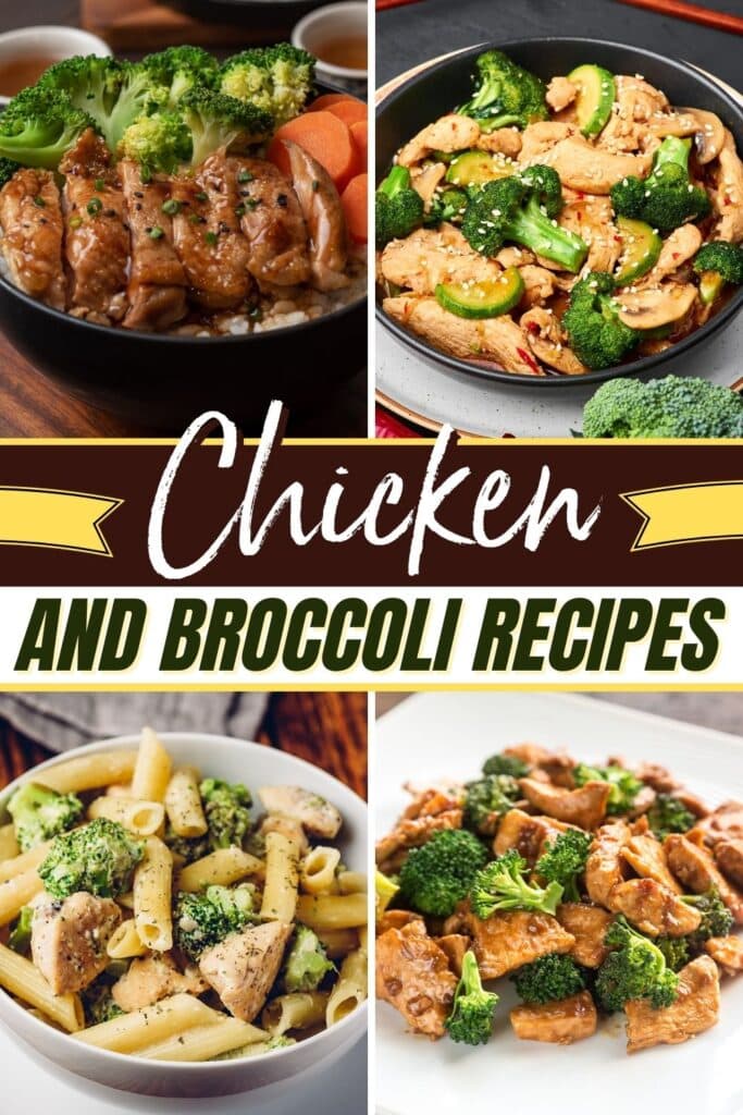 Recettes de poulet et de brocoli