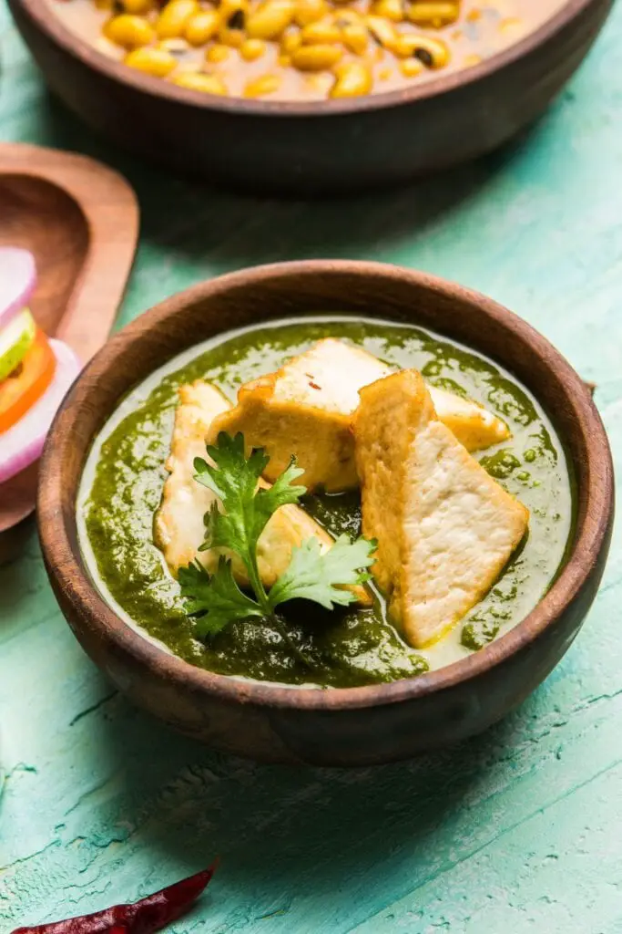 Curry indien aux épinards ou Palak Paneer